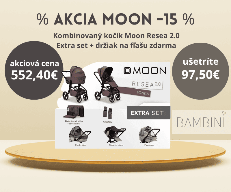 Kočík Moon resea 2.0 Extra set + drziak na flasu zdarma